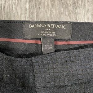 Banana Republic Jackson Fit Pant Textured Black